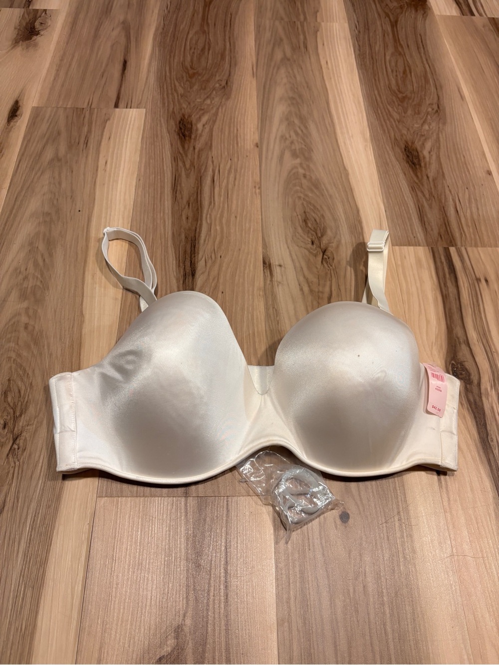 NEW Cacique Lane Bryant Multiway Bra 42DD Beige Solid Lightly Lined Underwire
